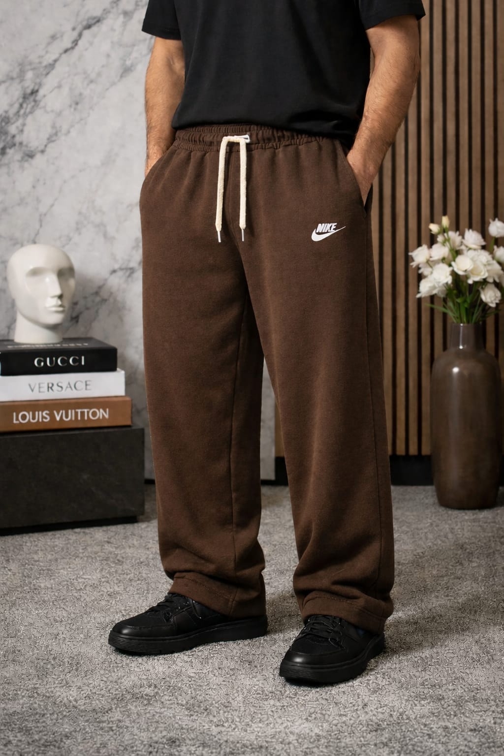 Nike wide leg sweatpants