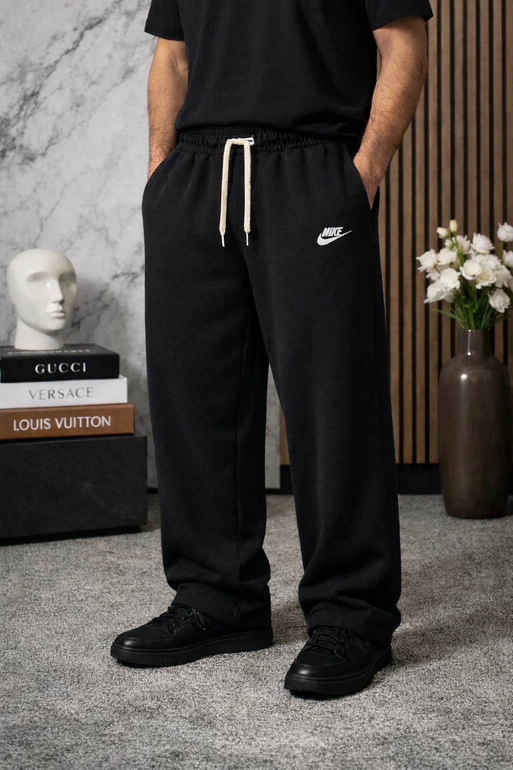 Nike wide leg sweatpants