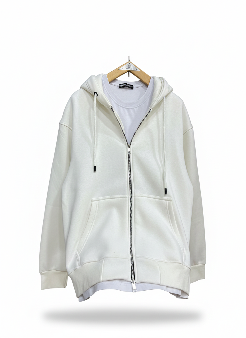 double zipper boxy fit jacket